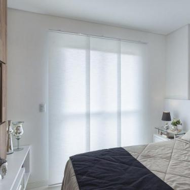 Imagem de Persiana Painel (2,00Lar. x 2,00Alt.) Tecido Translucido Branco - Voga