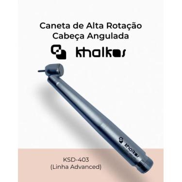 Imagem de Caneta Alta Rotação KSD-403 Cabeça Angulada - Linha Advanced - Khalkos