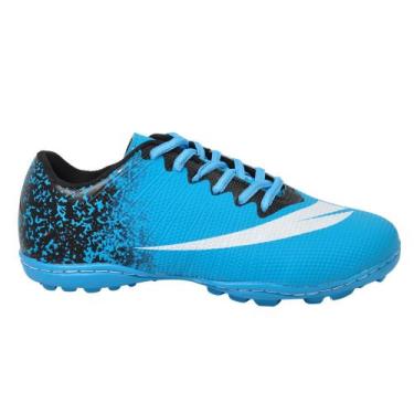 Imagem de Chuteira NEW CP7 Society Cravinhos Colada E Costurada - PERFLEX, Azul 