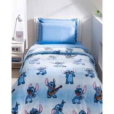 Imagem de Manta Cobertor Estampada Mickey & Minnie - Linha Disney - Cama Solteir