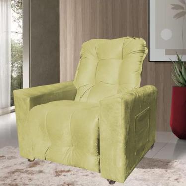 Imagem de Poltrona Pra Extensão de Cílios Conforto Ec - moveis aguias, AMARELO