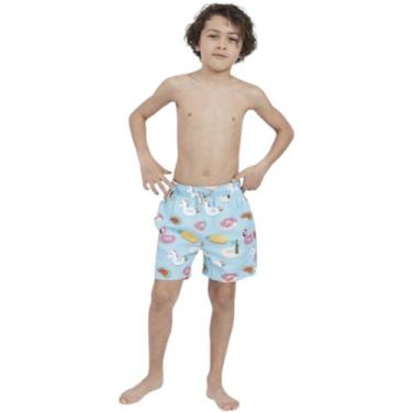 Imagem de Shorts Bermudas Água Praia Menino INFANTIL JUVENIL VERÃO 209 - IRON, S