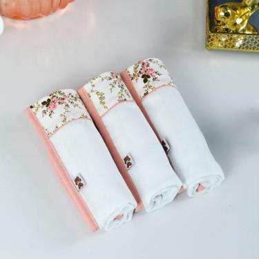 Imagem de Kit Pano de Boca - Floral Sarah - Mel Merino Pistucias
