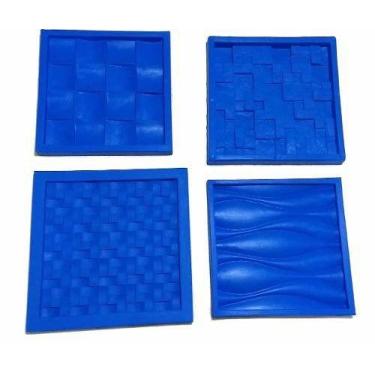 Imagem de Kit 4 Formas de Silicone Gesso para Paredes 3D - Xmoldes Formas 3D
