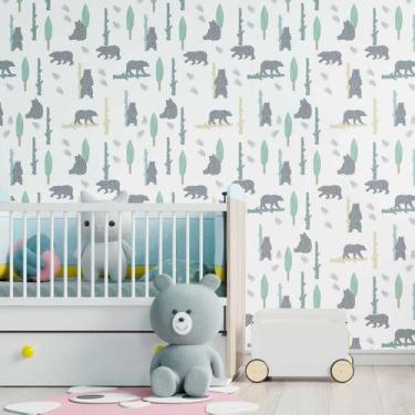 Imagem de Papel De Parede Adesivo Ursinhos N09126 0,58x2,5M - Adesivo BR