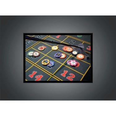 Imagem de Quadro Decorativo Jogos Baralho Naipe Cartas Poker Com Moldura RC027 -