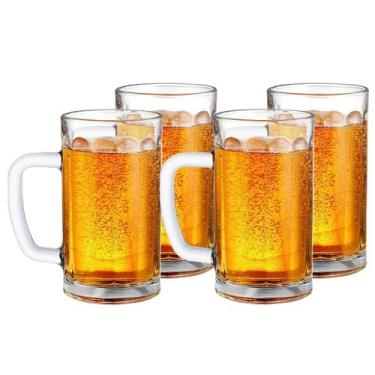 Imagem de Jogo 4 Canecas De Chopp Oktoberfest Diy Vidro 400ml - Yazi - Vitrizi