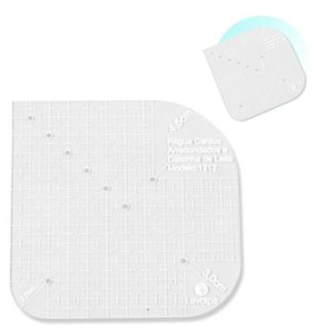 Imagem de Régua Cantos Arredondados e Caixa de Leite 12x12cm Acrílico - Levolpe