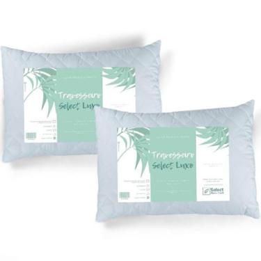 Imagem de Kit 2 Travesseiros Select Luxo TRP Fibras de Silicone Antialérgico Cap