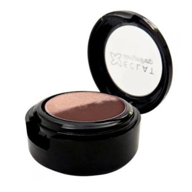 Imagem de Sombra Compacta Duo Eclat Cor 05 Champanhe e Marrom Alergoshop 1,4g 