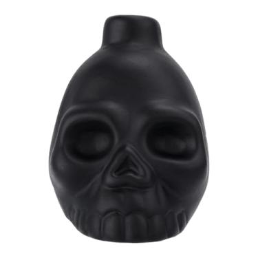 Imagem de Apito da morte asteca, apito de guerra asteca gritante, caveira preta, assobio da morte asteca, som humano, autêntico apito da morte para celebração do Dia dos Mortos no México Dia das Bruxas