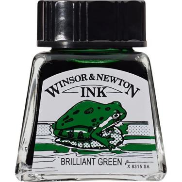 Imagem de Tinta nankin para desenho winsor & newton escolha a cor, BRILLIANT GRE