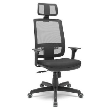 Imagem de Cadeira Presidente Brizza Tela Ergonômica Reclinável Para Escritório C