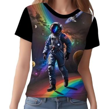 Imagem de Camisa Camiseta Galaxias Astronauta Marte Lua Planetas 10 - Enjoy Shop