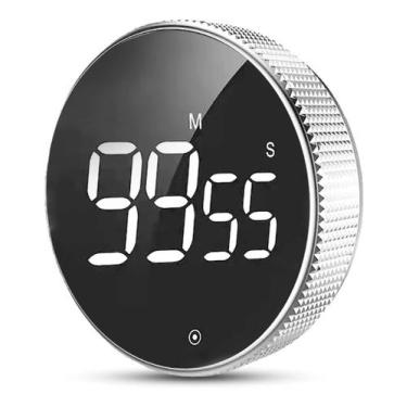 Imagem de Timer Temporizador Cronômetro Display Led Imã Para Cozinha