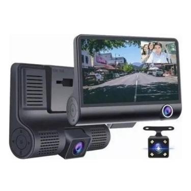 Imagem de Camera Veicular Automotiva Gravação Full Hd Frontal Ré Lcd 4 - generic