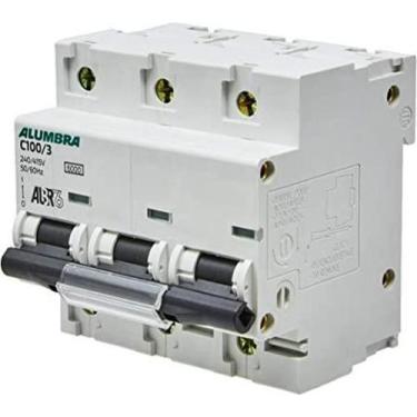 Imagem de Disjuntor Tripolar Curva C 100A Alumbra