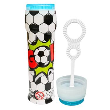 Imagem de Conjunto 10 Brinquedos de Plástico Nacional para Mimos Lembrancinhas de Aniversário Kit Prendas e Sacolinha Surpresa Festas (Tubo Bolhas de Sabão Futebol)