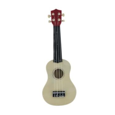Imagem de Generic 20,87'' Brinquedo musical de guitarra infantil, Ukulele educacional infantil de 4 cordas Mini guitarra infantil, guitarra de madeira para brincar na , Claro