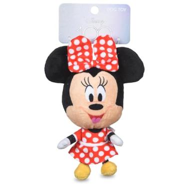 Imagem de Disney Brinquedo de pelúcia para cães Minnie Mouse para animais de estimação de 15 cm | Brinquedo de pelúcia para cães inspirado em Minnie Mouse, Mickey e amigos