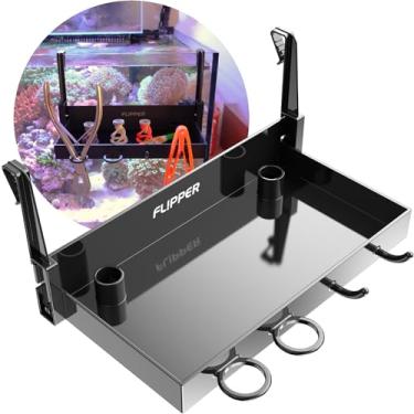 Imagem de FL!PPER Flipper Tank Buddy - Organizador de acessórios para aquário de peixes, acessórios de aquário para aquário, acessórios de aquário de água salgada, rack de armazenamento de ferramentas de