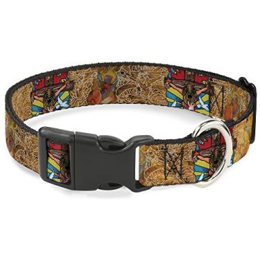 Imagem de Buckle-Down PC-W32025-S Coleira com clipe de plástico, 2,54 cm de largura, serve para pescoços de 23-38 cm - pequeno