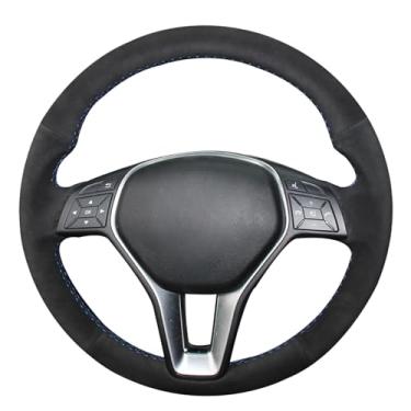 Imagem de MEWANT Capa de volante para Mercedes Benz A-Class A 200 220 260/ B-Class/CLA-Class/C-Class/E-Class/CLS-Class 2012-2014 / GLK-Class 2013-2015 / GLA-Class GLA180 200 220 260 2013-2016.