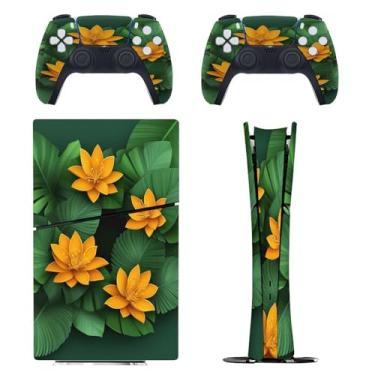Imagem de Skin for PS5 Slim Digital Edition, capa adesiva para console e controle PlayStation 5, película protetora removível fácil de envolver acessórios para jogos, decalque capa completa - Folhas de mosaico
