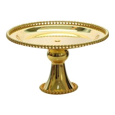 Imagem de Ioensy Bolo de ferro carrinho de exibição sobremesa carrinho decorativo prato de doces prato de frutas para festa jantares de natal decoração , Ouro