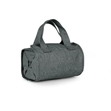 Imagem de A F 4-in-1 Hanging Toiletry Bag | Roll-up Makeup Organizer With 4 Detachable PVC Zip Pouches| Travel Toiletry Bag, 600D Oxford Fabric Material Organize Make up, Cosmetics Gray