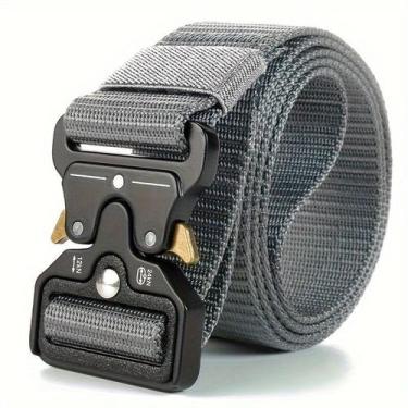 Imagem de Cinto tático para homens, estilo esportivo, fivela de liberação rápida