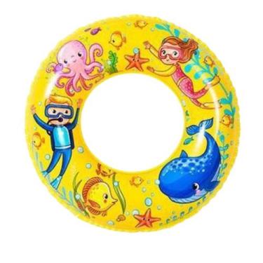 Imagem de Boia Circular Inflável 60cm Oceano Color - STORE BIROCHI, Amarelo
