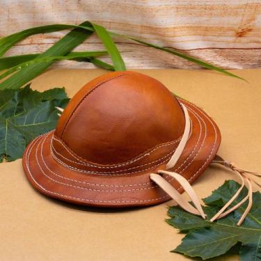 Imagem de Chapéu Couro Nordestino Vagueiro Cangaceiro Infantil e Adulto - GENÉRI