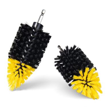 Imagem de Prozwee 2PACK Tile Corner Drill Brush,Upgraded Powerful Scrubber Brush Made to Tackle Corner Stains,Cleaning Corner of Grout, Tiles, Sinks, Bathtub, Bathroom, Kitchen