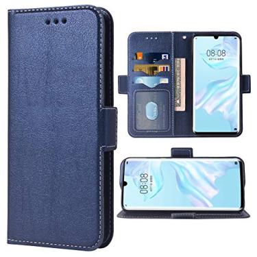 Imagem de Capa de telefone para Huawei P30 Pro Folio Flip Wallet Case, couro PU, compartimentos para cartão de crédito, resistente, proteção total, suporte, capa de telefone para Huwai Hawaii P30pro P 30 30pro