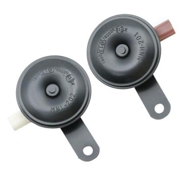 Imagem de VIKKSAER Buzina de carro 2 peças 38100-S84-H01, substituição para Honda Accord City Civic CR-V Crosstour Element Fit HR-V Insight Odyssey Pilot 1973-2020, substitui 38150-S84-H01