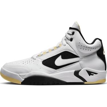 Imagem de Nike Tênis Unissex Air Flight Lite Mid, Branco/Branco/Preto Limão, 42 (EU)