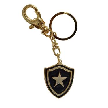 Imagem de Chaveiro Botafogo Brasão Ouro Metal Com Mosquetão - Oficial