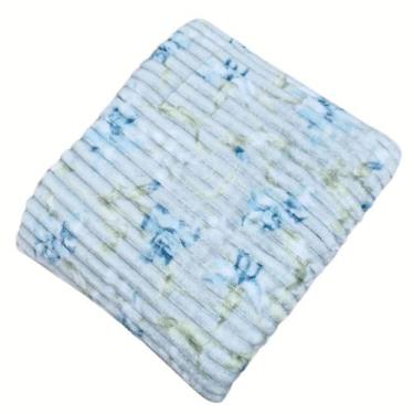 Imagem de Cobertor Manta Canelado Soft Antialérgico 2,00x1,80m Floral - corttex,