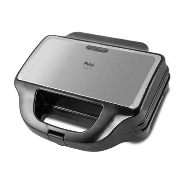 Imagem de Grill e Sanduicheira Philco PGR17PI Chapas Removíveis 900W, 110V
