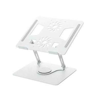 Imagem de Suporte Para Notebook e Tablet de Mesa Articulado Ajustável Com Rotação 360 Graus em Alumínio Resistente Suporte Multifuncional Com Design Ergonômico para Notebook, Tablet e Outros Objetos