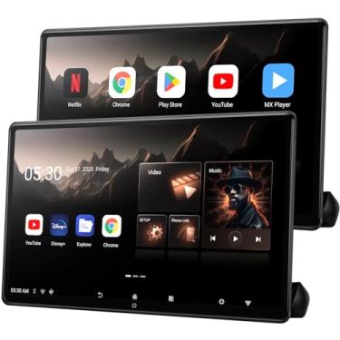 Imagem de Seventour Monitor De Encosto De Cabeça Para Carro Android Tv De 15,6 Polegadas 4K Para Sistema De Entretenimento Traseiro De Banco Traseiro De Carro, Suporte Para Tela Sensível Ao Toque De Link De T