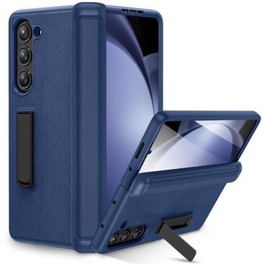 Imagem de Capa Ruky com Suporte para Samsung Galaxy Z Fold 5 - Azul