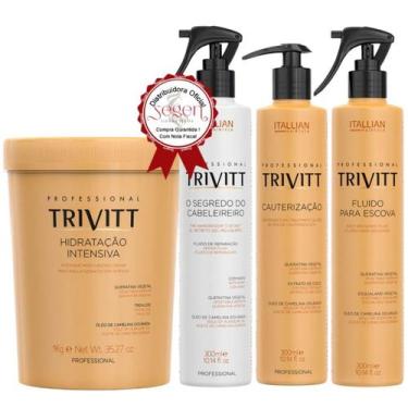 Imagem de Kit Hidratação Trivitt + Segredo + Cauterização + Fluido Escova - Ital