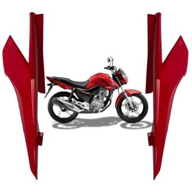 Imagem de Carenagem Tampa Lateral Rabeta Traseira Honda Cg Titan 160 Vermelho Pi