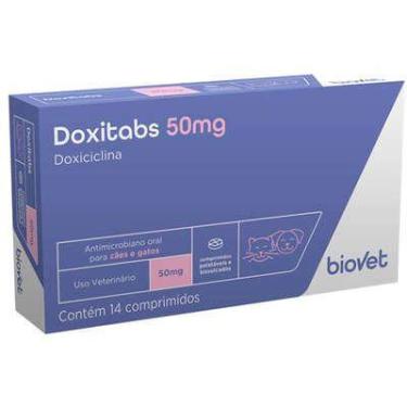 Imagem de Antimicrobiano Biovet Doxitabs Doxiciclina 14 Comprimidos 50mg