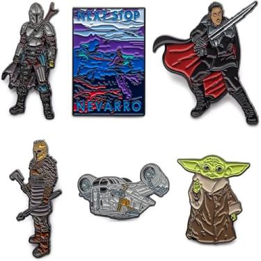 Imagem de STAR WARS Broche de lapela masculino Nevarro, multicolorido, Nevarro US