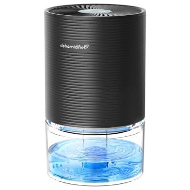 Imagem de Desumidificadores, pequenos desumidificadores para quarto de casa, 600 metros cúbicos com desligamento automático, mini desumidificador ultra-silencioso com luzes de economia de energia para porão, banheiro, escritório, RV