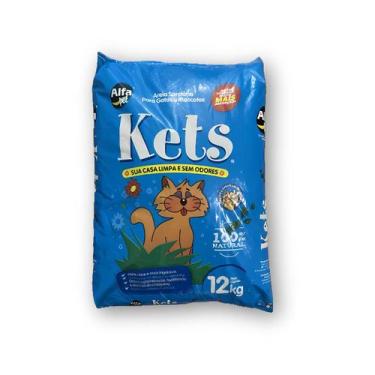 Imagem de Areia Sanitária Higiênica Para Gatos Kets 12kg Sem Odor - Master Dog