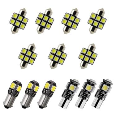 Imagem de 8X-SPEED 13 peças de lâmpada LED interior 5050 chip para Toyota RAV4 MK1 1995–2000 caixa de luvas de leitura concluída porta-malas espelho viseira de sol